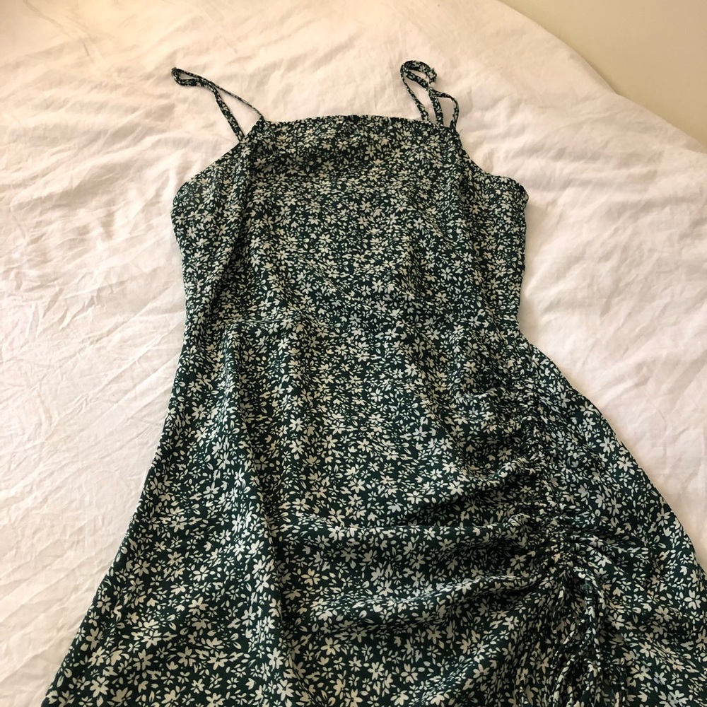 Green Floral Midi Dress 💚